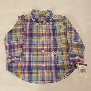 Ralph Lauren Boys' Button Down Shirt; Size 9 Mos